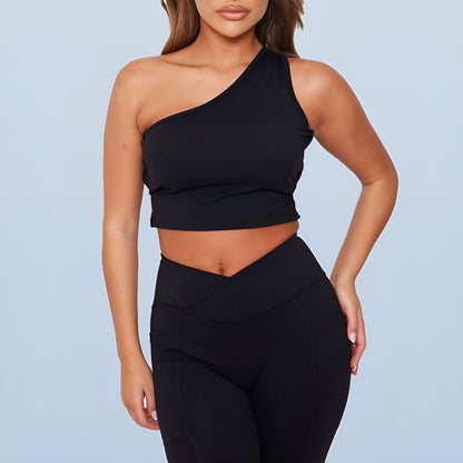 One Shoulder Crop Top