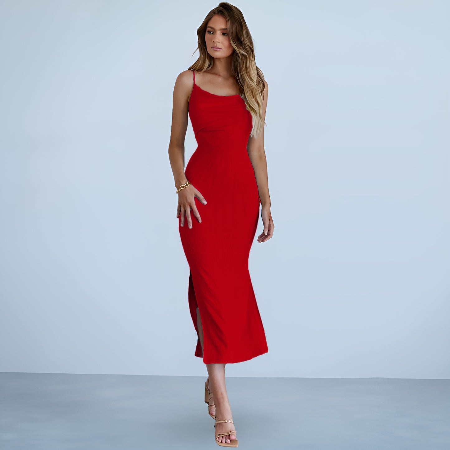 Slit Summer Maxi Dress