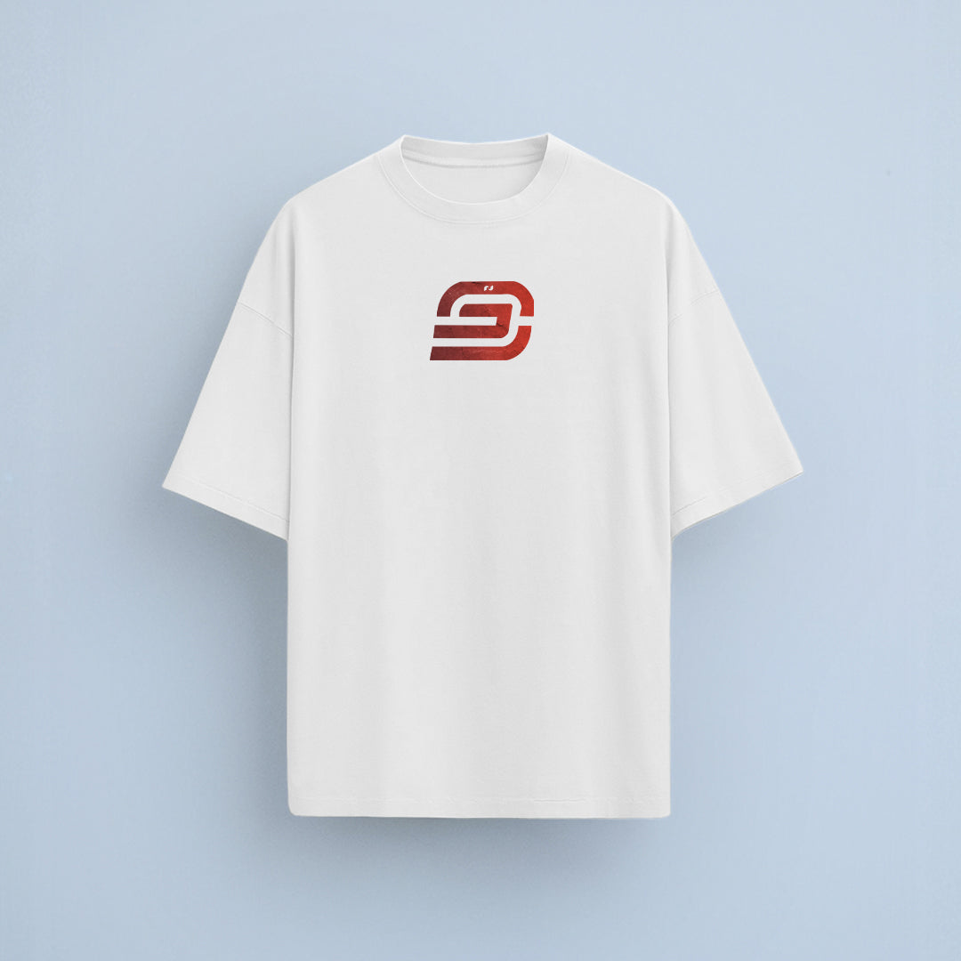Stone Texture Print Oversized T-Shirt