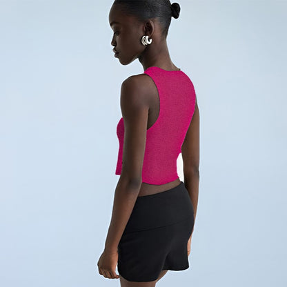 Ribbed V-Neck Vest